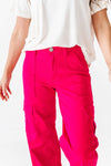 Spencer Cargo Jeans in Magenta