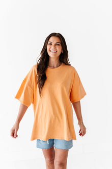  Lisa Oversized Boyfriend Tee in Orange