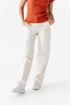 Spencer Cargo Jeans in Ivory