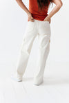 Spencer Cargo Jeans in Ivory