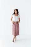 Nadine Pencil Skirt in Mauve