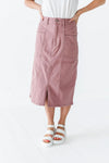 Nadine Pencil Skirt in Mauve