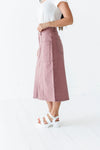 Nadine Pencil Skirt in Mauve