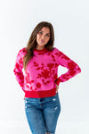 McKinley Jacquard Sweater in Hot Pink