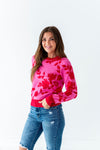 McKinley Jacquard Sweater in Hot Pink