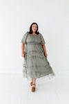 Vienna Ruffle Tiered Dress in Olive