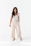 Anniston Wide Leg Pants in Cream