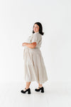 Lennox Dress in Oatmeal Stripe