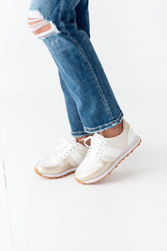 Phoebe Sneaker in Champagne