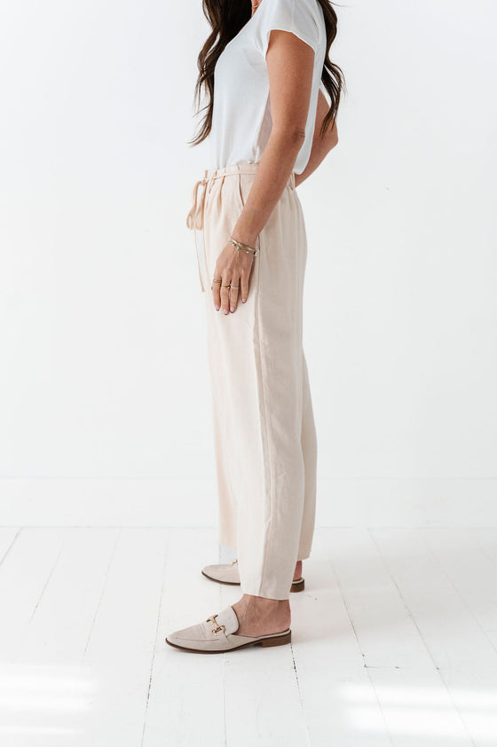 Anniston Wide Leg Pants in Cream