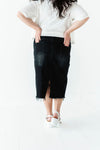 Olivia Denim Skirt in Black