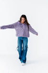 Shelley Bear Hug Pullover in Lavender