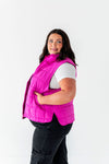 Westwick Puffer Vest in Fuschia