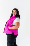 Westwick Puffer Vest in Fuschia