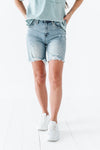 Crew Shorts in Light Wash