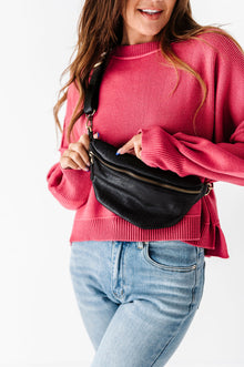  Shiloh Sling Belt Bag in Black