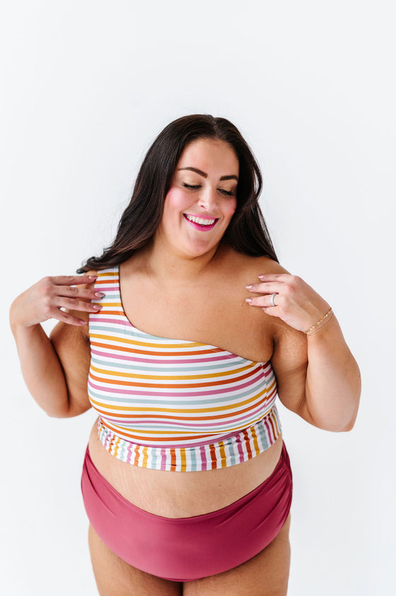 Kokomo Crop in Multi Stripe