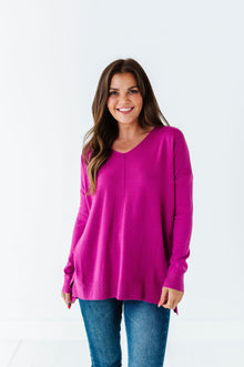  Rochelle Sweater in Berry