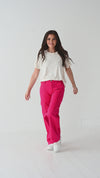 Spencer Cargo Jeans in Magenta