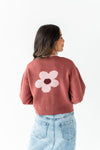 Tallulah Crop Cardigan in Rosewood