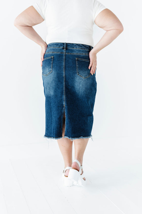 Olivia Denim Skirt in Blue