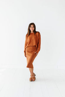  Jayden Skirt Set in Golden Brown