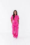 Kynlee Cargo Set in Pink