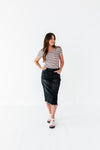 Olivia Denim Skirt in Black