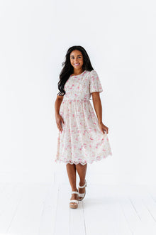  Markell Floral Eyelet Dress