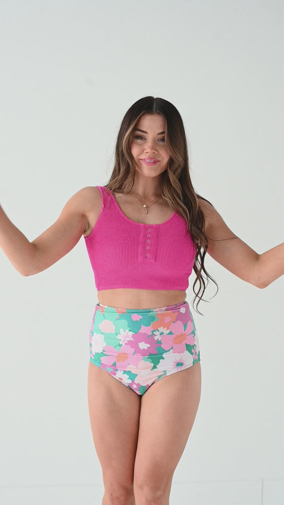 High Waisted Bottoms in Oasis Floral