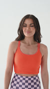 Double Strap Top in Poppy