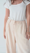 Anniston Wide Leg Pants in Cream