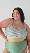 Shoreline Stripe Colorblock Crop