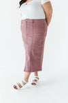 Nadine Pencil Skirt in Mauve