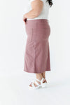 Nadine Pencil Skirt in Mauve