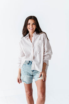  Merritt Striped Button Up