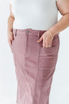 Nadine Pencil Skirt in Mauve