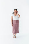 Nadine Pencil Skirt in Mauve