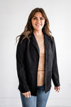 Candice Black Suede Blazer