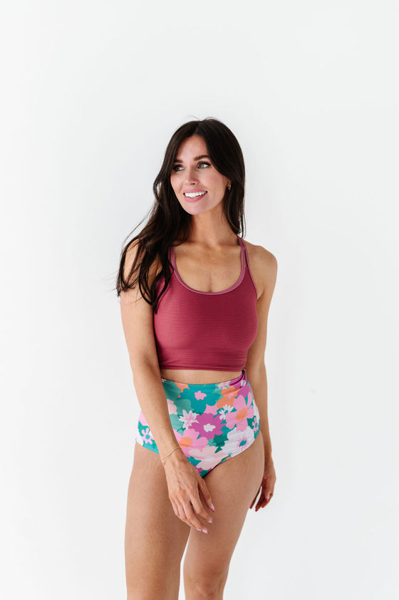 High Waisted Bottoms in Oasis Floral