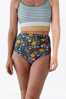  Mid Rise Ruched Bottoms in Bali Floral