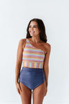 Kokomo Crop in Multi Stripe