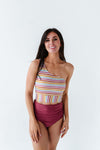 Kokomo Crop in Multi Stripe