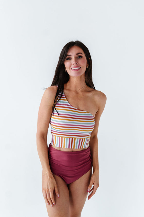 Kokomo Crop in Multi Stripe