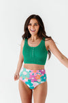 Surfer Crop in Kelly Green