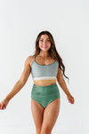 Shoreline Stripe Colorblock Crop