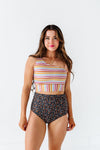 Kokomo Crop in Multi Stripe