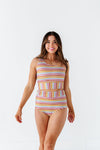 Kokomo Crop in Multi Stripe