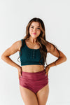 Surfer Crop in Laguna - Size XXS & Small Left