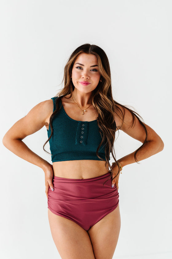 Surfer Crop in Laguna - Size XXS & Small Left